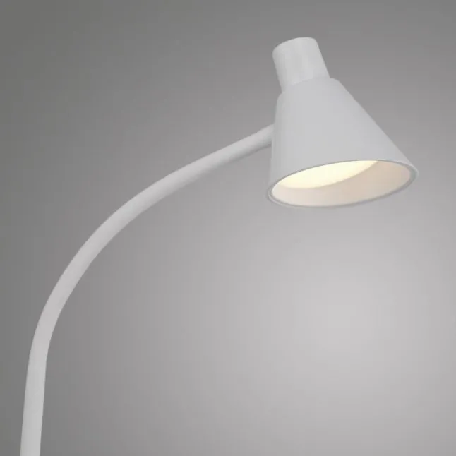 LED Stehleuchte weiß mit Schalter flexible verstellbar Arbeitsplatzleuchte