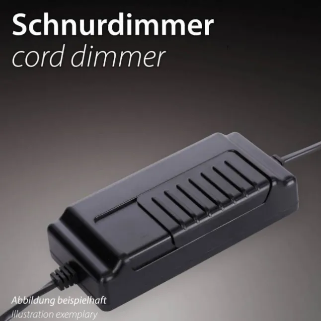 LED Tischleuchte blau dimmbar per Schnurdimmer Beistelllampe