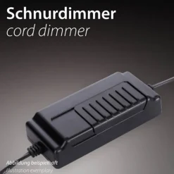 LED Tischleuchte grün dimmbar per Schnurdimmer Beistelllampe