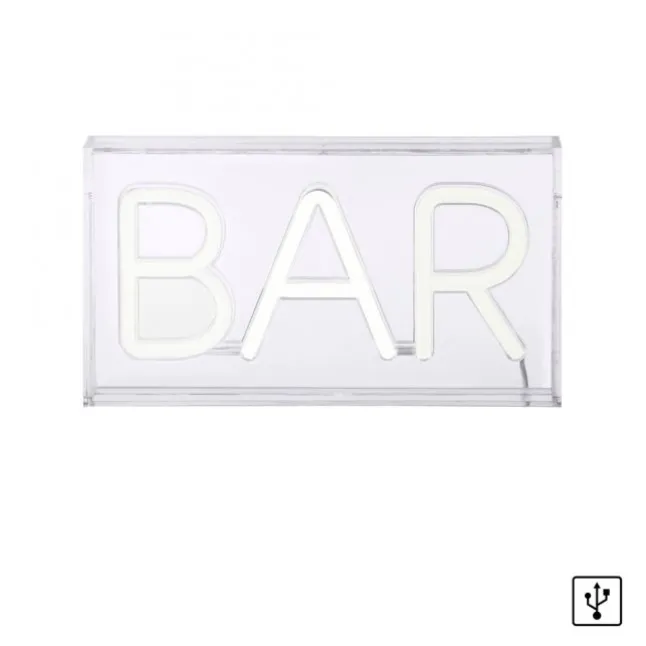 LEDTischleuchte weiß BAR USB Dekorationslampe Schnurschalter