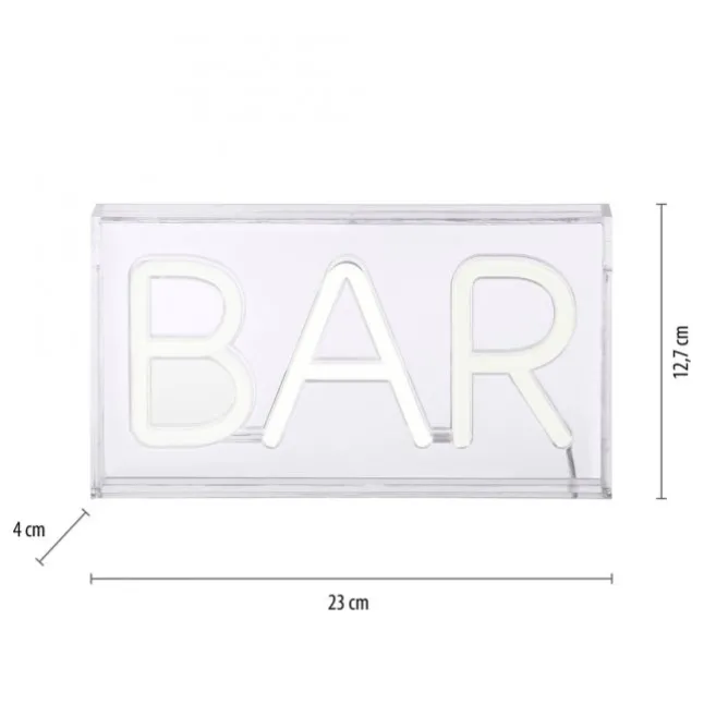 LEDTischleuchte weiß BAR USB Dekorationslampe Schnurschalter
