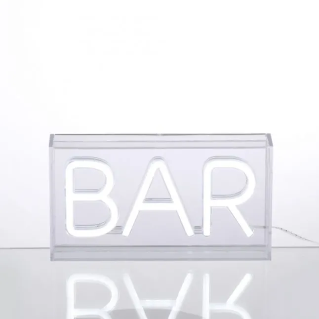 LEDTischleuchte weiß BAR USB Dekorationslampe Schnurschalter