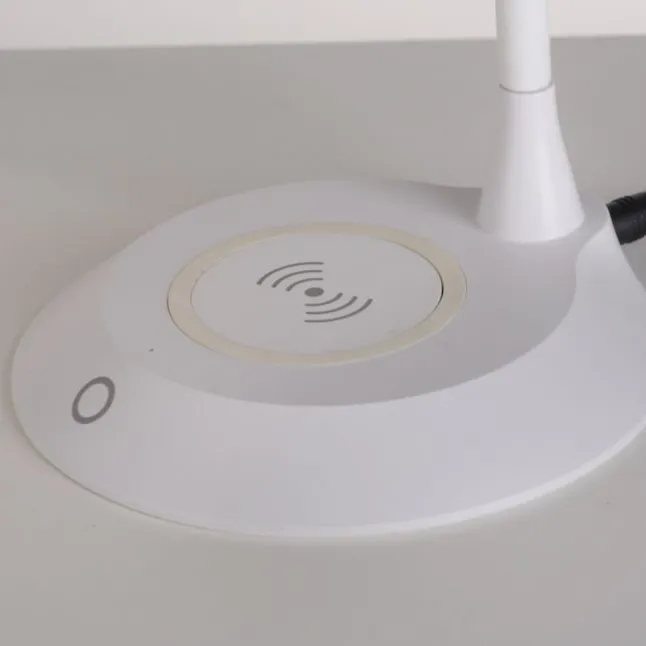 LED Tischleuchte weiß Handy Ladefunktion Touchdimmer flexibel drehbar
