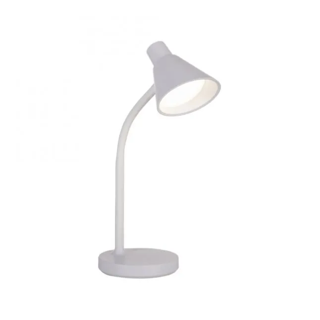 LED Tischleuchte weiß mit Schalter flexible Schreibtischleuchte