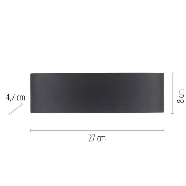 LED Wandlampe 10 flammig anthrazit farbig Außenlampe Innenlampe dekorativ