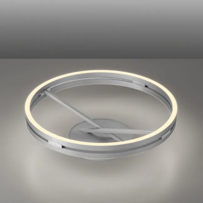 Paul Neuhaus LED Deckenleuchte PURE Loop stone (alu) Fernbedienung