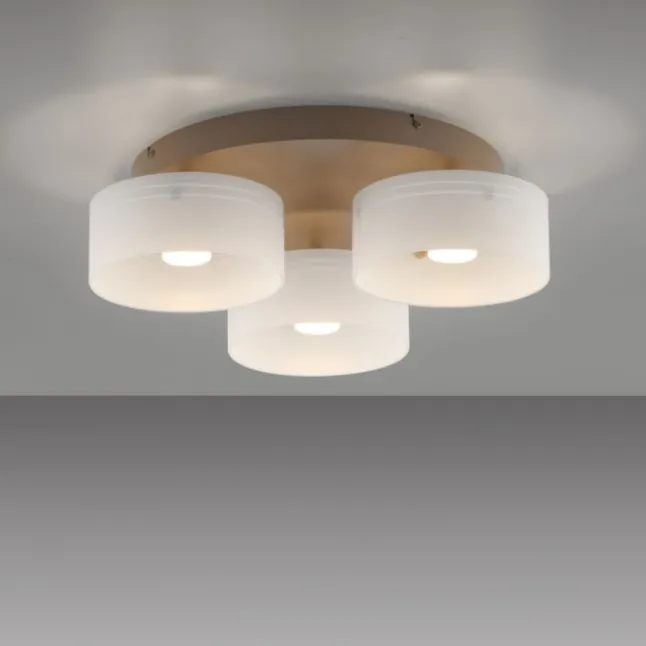 Paul Neuhaus LED Deckenleuchte MARIKA, sand, 3 flammig