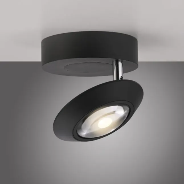 Paul Neuhaus LED Deckenleuchte PURE Oculis, black pearl , Tronicdimmer, dreh+schwenkbar