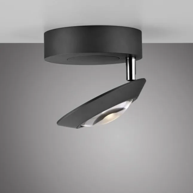 Paul Neuhaus LED Deckenleuchte PURE Oculis, black pearl , Tronicdimmer, dreh+schwenkbar