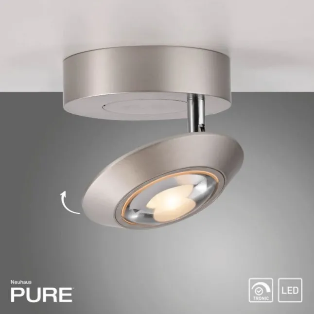 Paul Neuhaus LED Deckenleuchte PURE Oculis, diamond, Tronicdimmer, dreh+schwenkbar