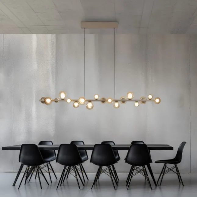 Paul Neuhaus LED Pendelleuchte PURE, bronce, elektrisch höhenverstellb., dimmbar