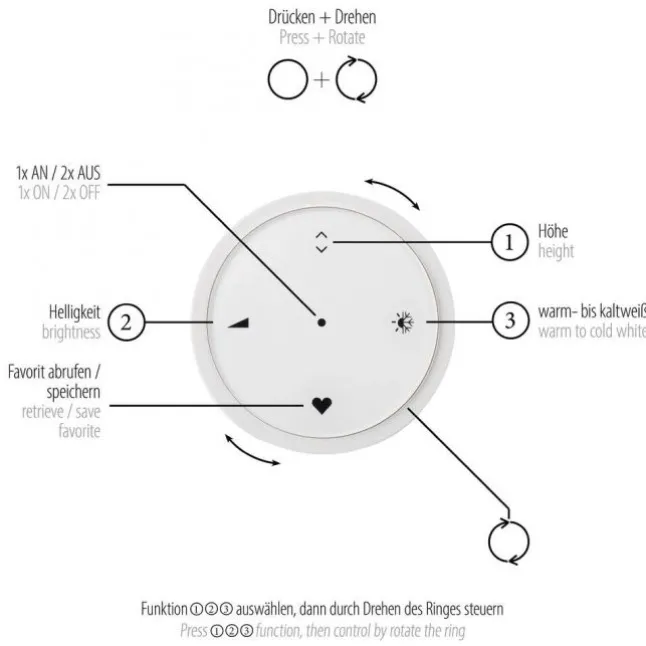 Paul Neuhaus LED Pendelleuchte PURE, bronce, elektrisch höhenverstellb., dimmbar