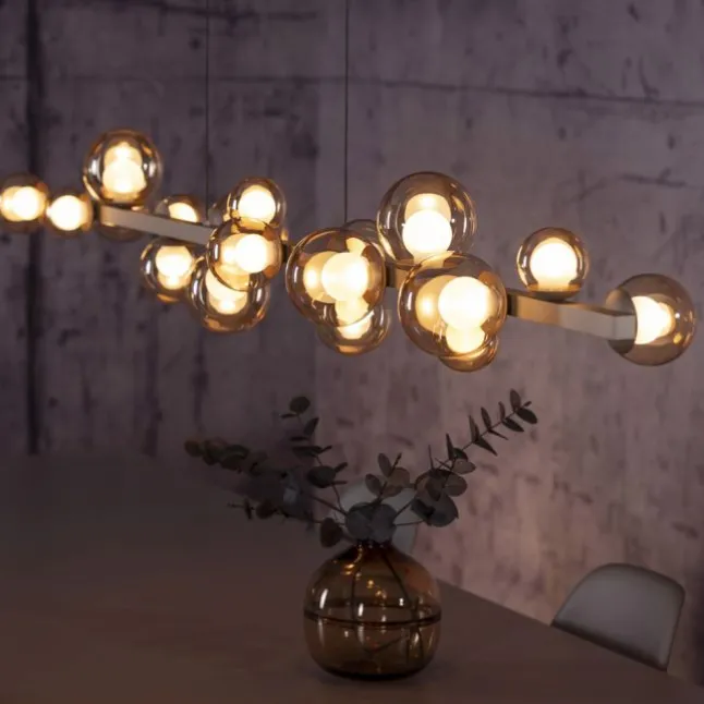 Paul Neuhaus LED Pendelleuchte PURE, bronce, elektrisch höhenverstellb., dimmbar