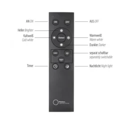 Paul Neuhaus LED Pendelleuchte PURE Clipse, bronce, Fernbedienung, Comfort Lift, Memoryfunktion