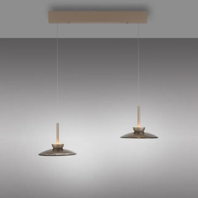 Paul Neuhaus LED Pendelleuchte Pure Moon, bronce, dimmbar