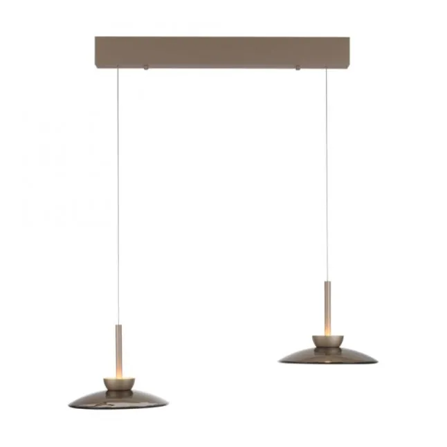 Paul Neuhaus LED Pendelleuchte Pure Moon, bronce, dimmbar