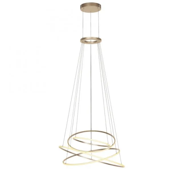 Paul Neuhaus LED Pendelleuchte PURE Flying Rings,bronce