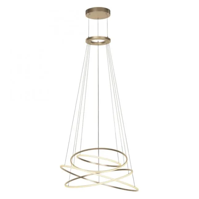 Paul Neuhaus LED Pendelleuchte PURE Flying Rings,bronce