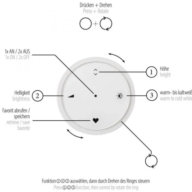 Paul Neuhaus LED Pendelleuchte PURE Flying Rings,bronce