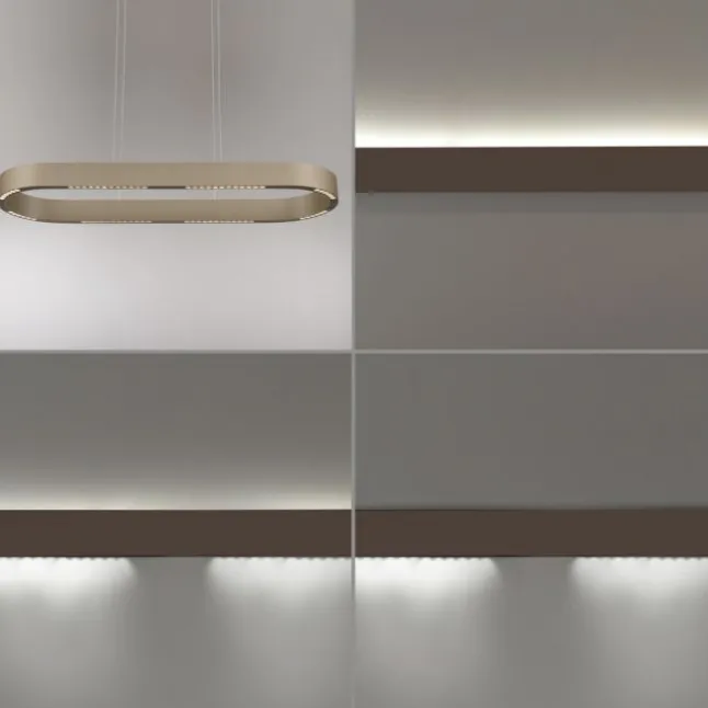 Paul Neuhaus LED Pendelleuchte Q-STRETTO, bronce