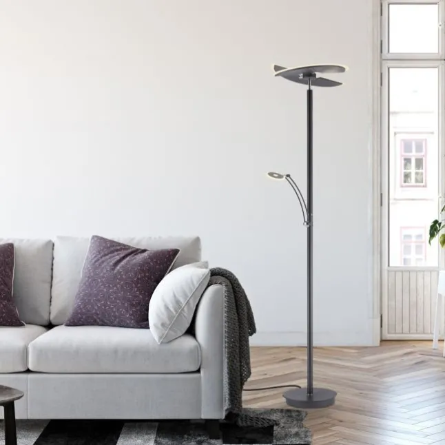 Paul Neuhaus LED Stehleuchte anthrazit dimmbar CCT Memoryfunktion