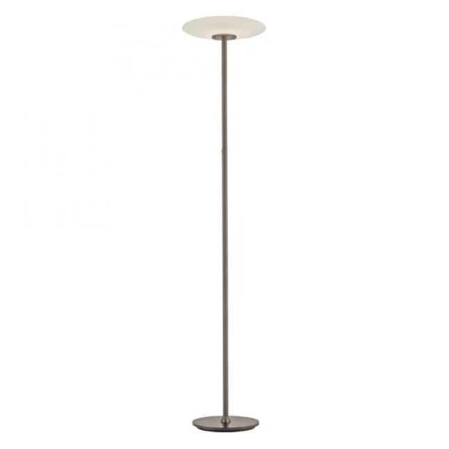Paul Neuhaus LED Stehleuchte PURE Vitrum Glas dark-metal brown