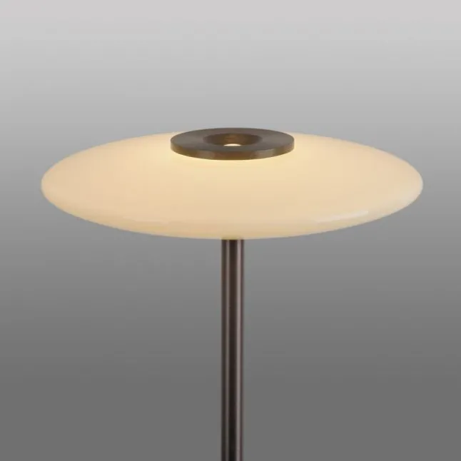 Paul Neuhaus LED Stehleuchte PURE Vitrum Glas dark-metal brown