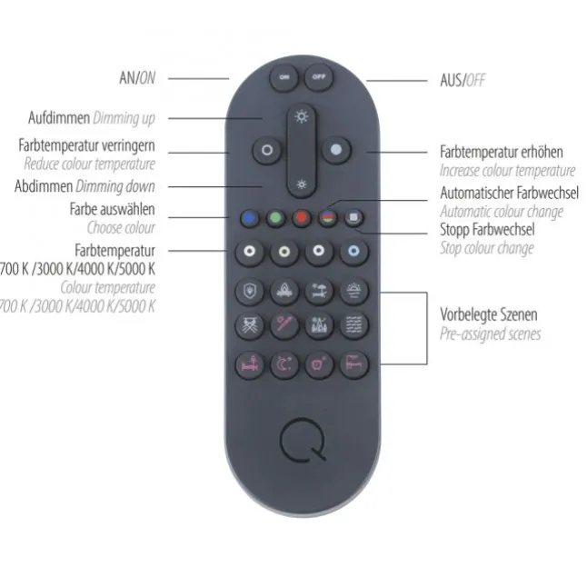 Paul Neuhaus LED Tischleuchte Q-SWING silber steuerbar Smart Home