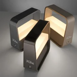 Paul Neuhaus LED Tischleuchte Pure Go grau Akku Touch USB