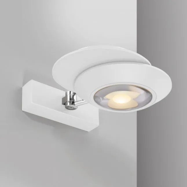 Paul Neuhaus LED Wandleuchte PURE Oculis, snow, dimmbar, dreh+schwenkbar