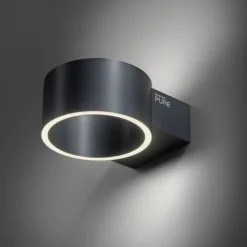 Paul Neuhaus LED Wandleuchte PURE Clipse mystic grey Tronicdimmer