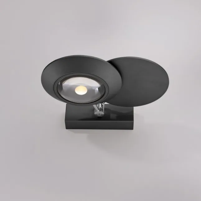 Paul Neuhaus LED Wandleuchte PURE Oculis, black pearl, dimmbar, dreh+schwenkbar
