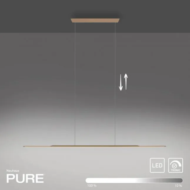 Paul Neuhaus Pendelleuchte PURE Surface bronce 125x25 höhenverstellbar