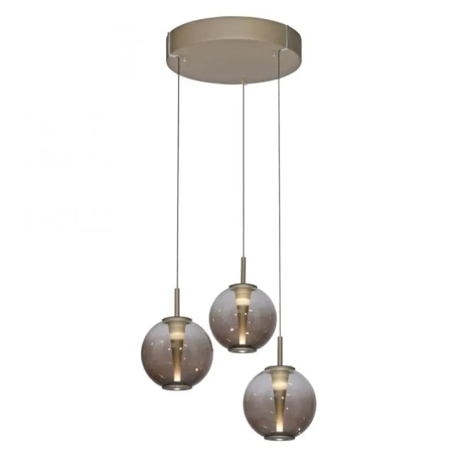 Paul Neuhaus Pendelleuchte PURE E-Infinity bronce mit e-Lift Funktion