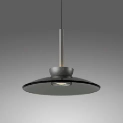 Paul Neuhaus Pendelleuchte PURE Moon platin (grau) höhenverstellbar dimmbar
