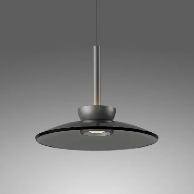 Paul Neuhaus Pendelleuchte PURE Moon platin (grau) höhenverstellbar dimmbar