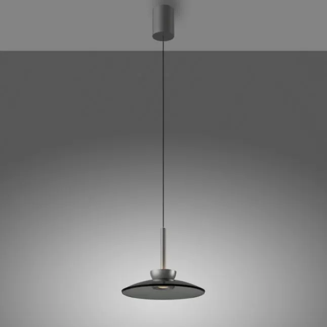 Paul Neuhaus Pendelleuchte PURE Moon platin (grau) höhenverstellbar dimmbar