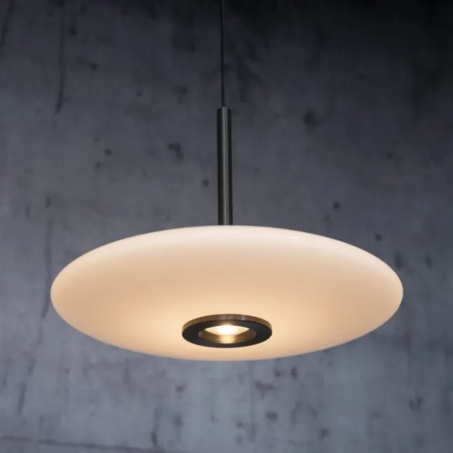 Paul Neuhaus Pendelleuchte PURE E-Vitrum dark-metal brown elektrisch