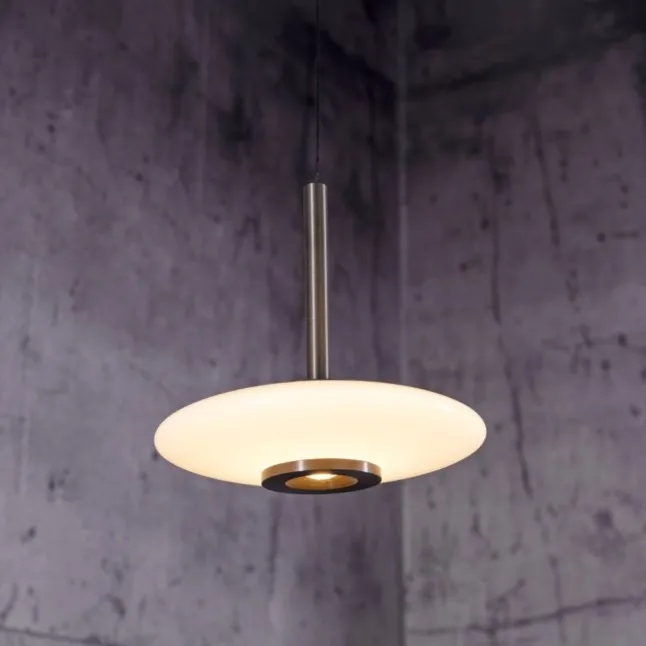 Paul Neuhaus Pendelleuchte PURE Vitrum 3 flammig dark-metal brown