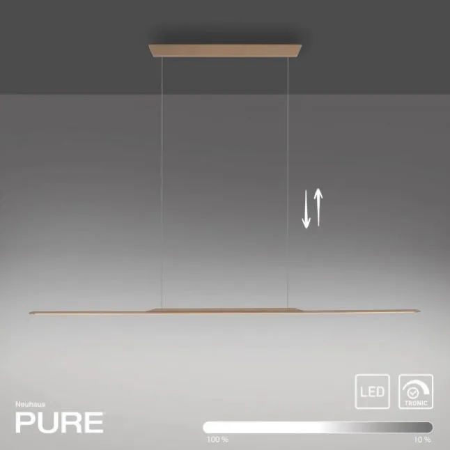 Paul Neuhaus Pendelleuchte PURE Surface bronce 160x25 höhenverstellbar