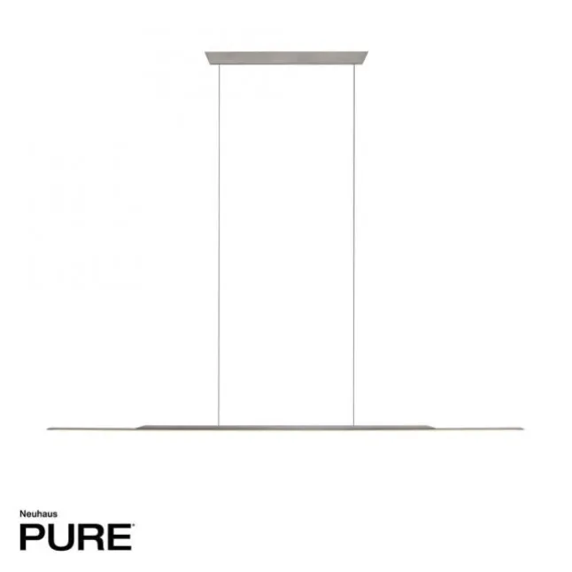 Paul Neuhaus Pendelleuchte PURE Surface platin (grau) 125x25 höhenverstellbar