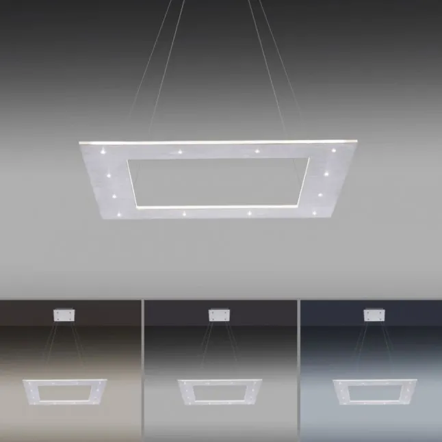 Paul Neuhaus PURE Cosmo LED Pendelleuchte quadratisch Touchdimmer CCT