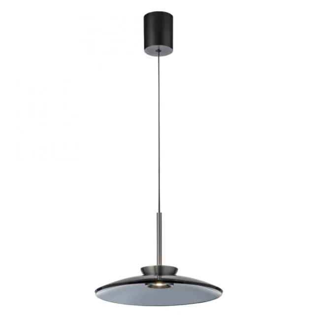 Paul Neuhaus PURE E-Moon Pendelleuchte platin (grau) elektrisch Fernbedienung