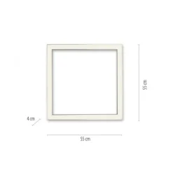 Paul Neuhaus PURE Lines Square LED Deckenleuchte diamond (alu) 55x55cm dimmbar