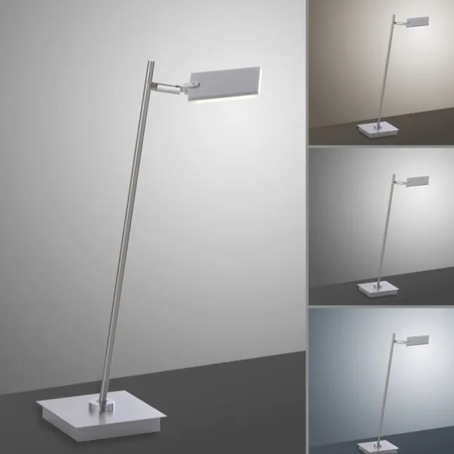 Paul Neuhaus PURE Mira LED Tischleuchte aluminium dimmbar Schreibtischlampe