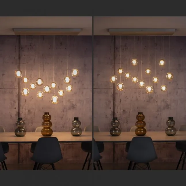 Paul Neuhaus PURE Popup,LED Pendelleuchte bronce, 13 flammig