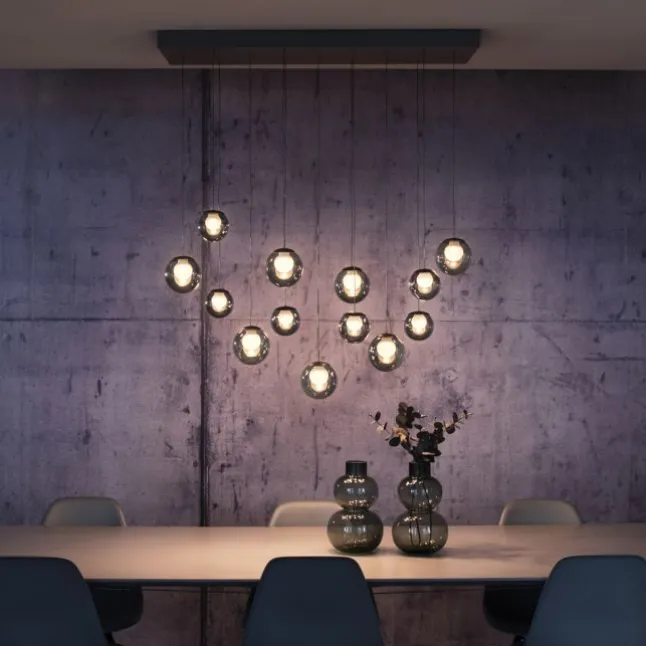 Paul Neuhaus PURE Popup, LED Pendelleuchte, mystic grey,
