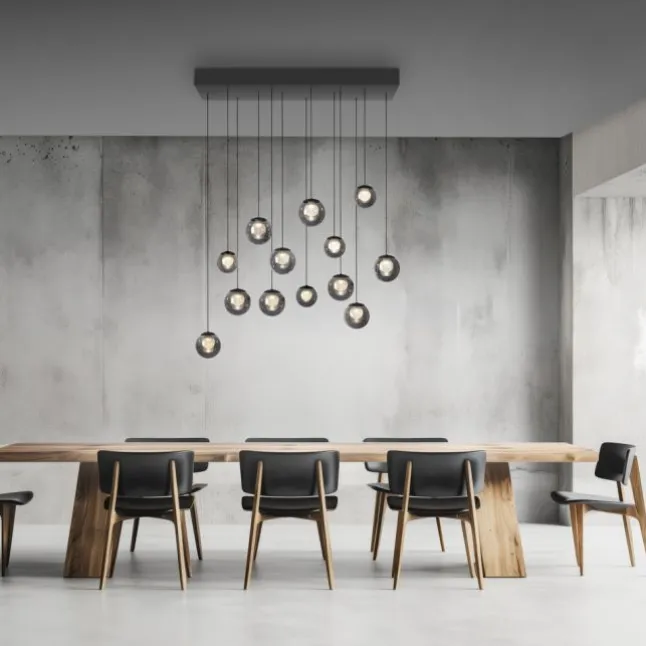 Paul Neuhaus PURE Popup, LED Pendelleuchte, mystic grey,