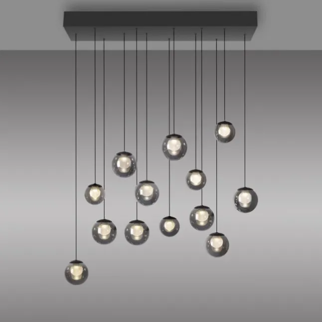 Paul Neuhaus PURE Popup, LED Pendelleuchte, mystic grey,