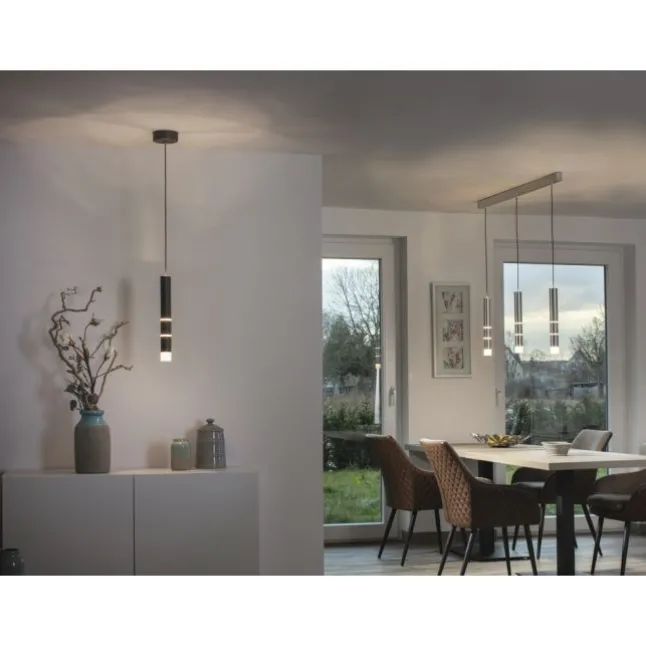 Paul Neuhaus PURE Vega LED Pendelleuchte schwarz 1 flammig mit Lichtmodi